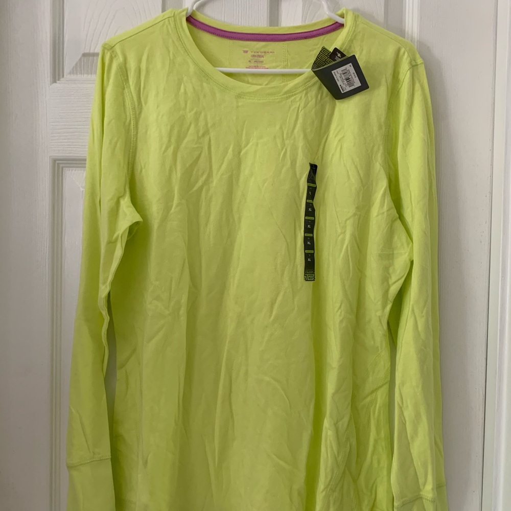 Long sleeve yellow t shirt